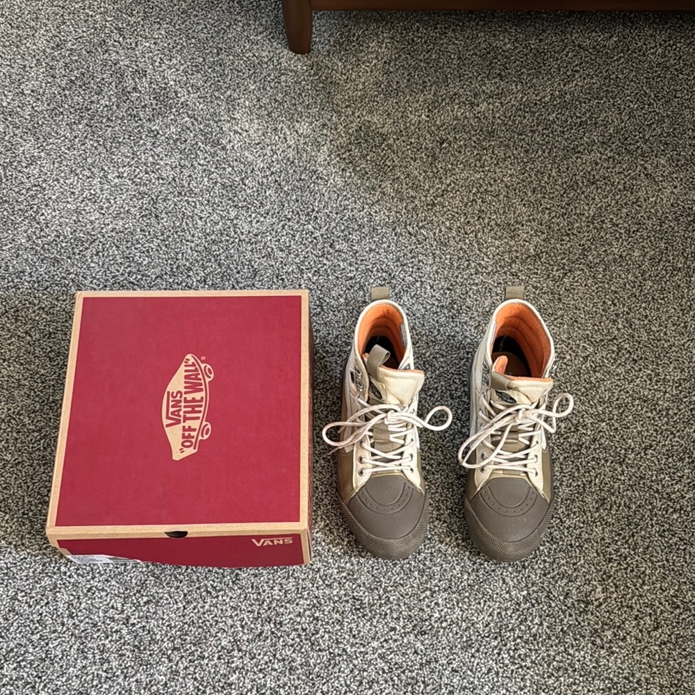 Vans Men's Tan and Orange Sneaker Boots